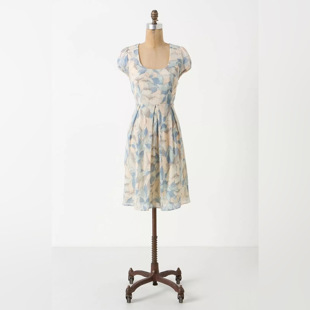 Anthropologie Moulinette Soeurs Montserrat silk blend Dress size 4